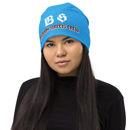 Bloody Streets Crew Member Beanie Blue - BLOODY-STREETS.DE Streetwear Herren und Damen Hoodies, T-Shirts, Pullis