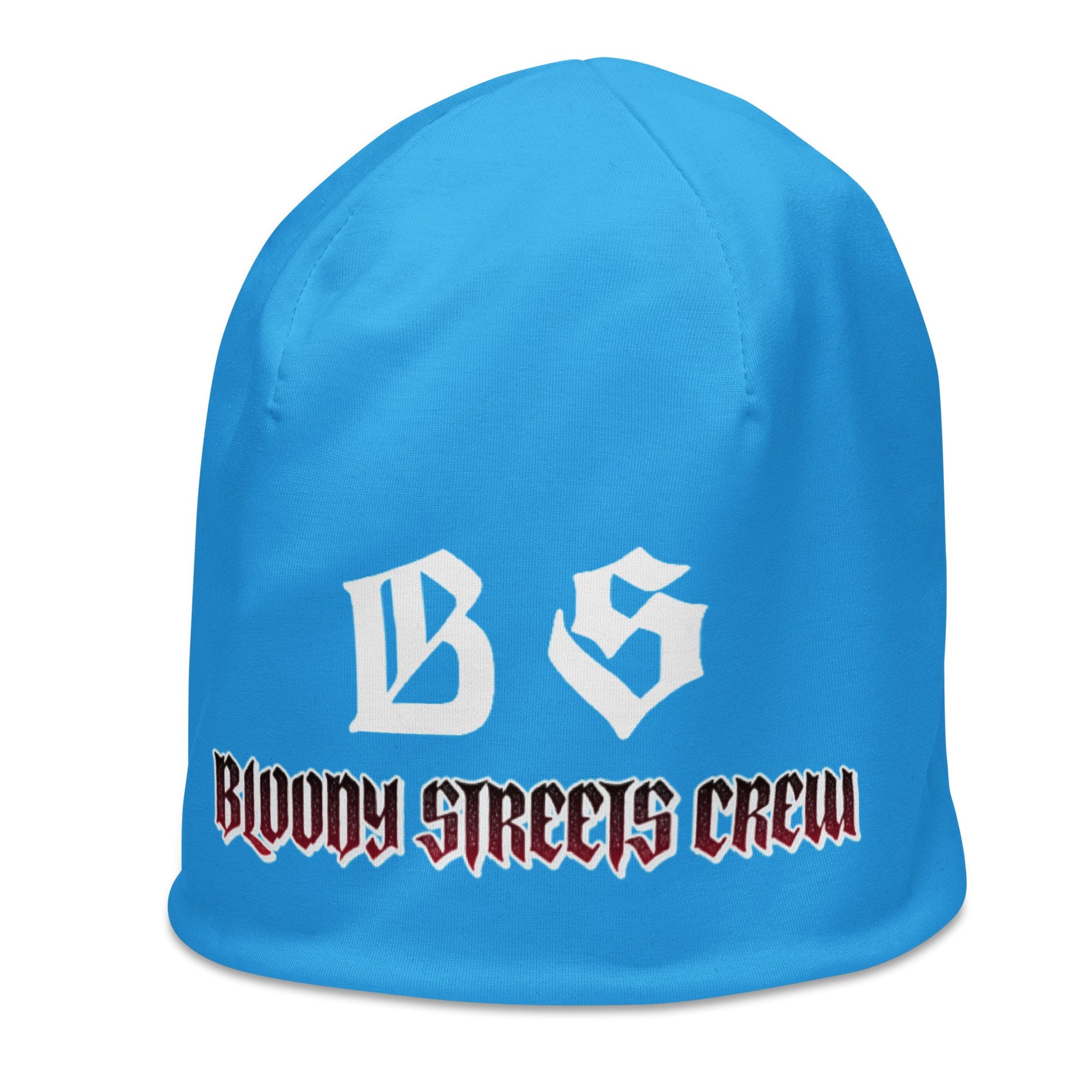 Bloody Streets Crew Member Beanie Blue - BLOODY-STREETS.DE Streetwear Herren und Damen Hoodies, T-Shirts, Pullis