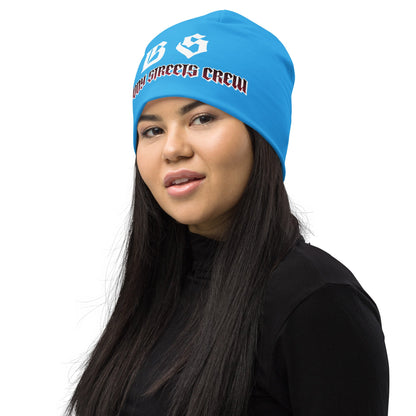 Bloody Streets Crew Member Beanie Blue - BLOODY-STREETS.DE Streetwear Herren und Damen Hoodies, T-Shirts, Pullis