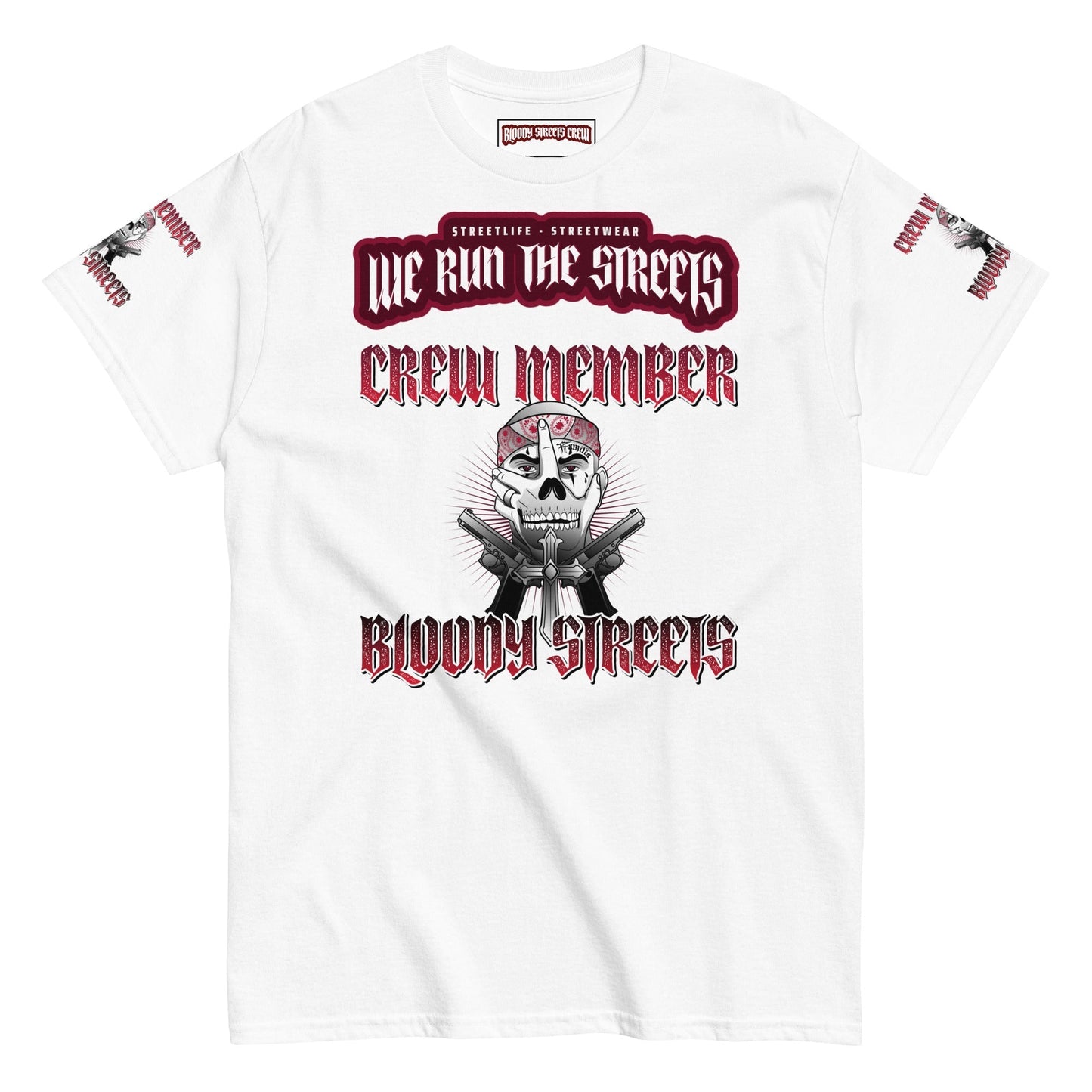 Bloody Streets Crew Member Herren Streetwear T-SHIRT S.O.S - BLOODY-STREETS.DE Streetwear Herren und Damen Hoodies, T-Shirts, Pullis