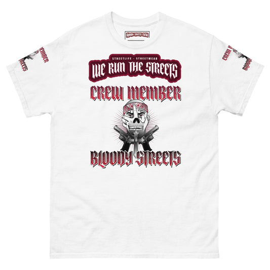 Bloody Streets Crew Member Herren Streetwear T-SHIRT S.O.S - BLOODY-STREETS.DE Streetwear Herren und Damen Hoodies, T-Shirts, Pullis