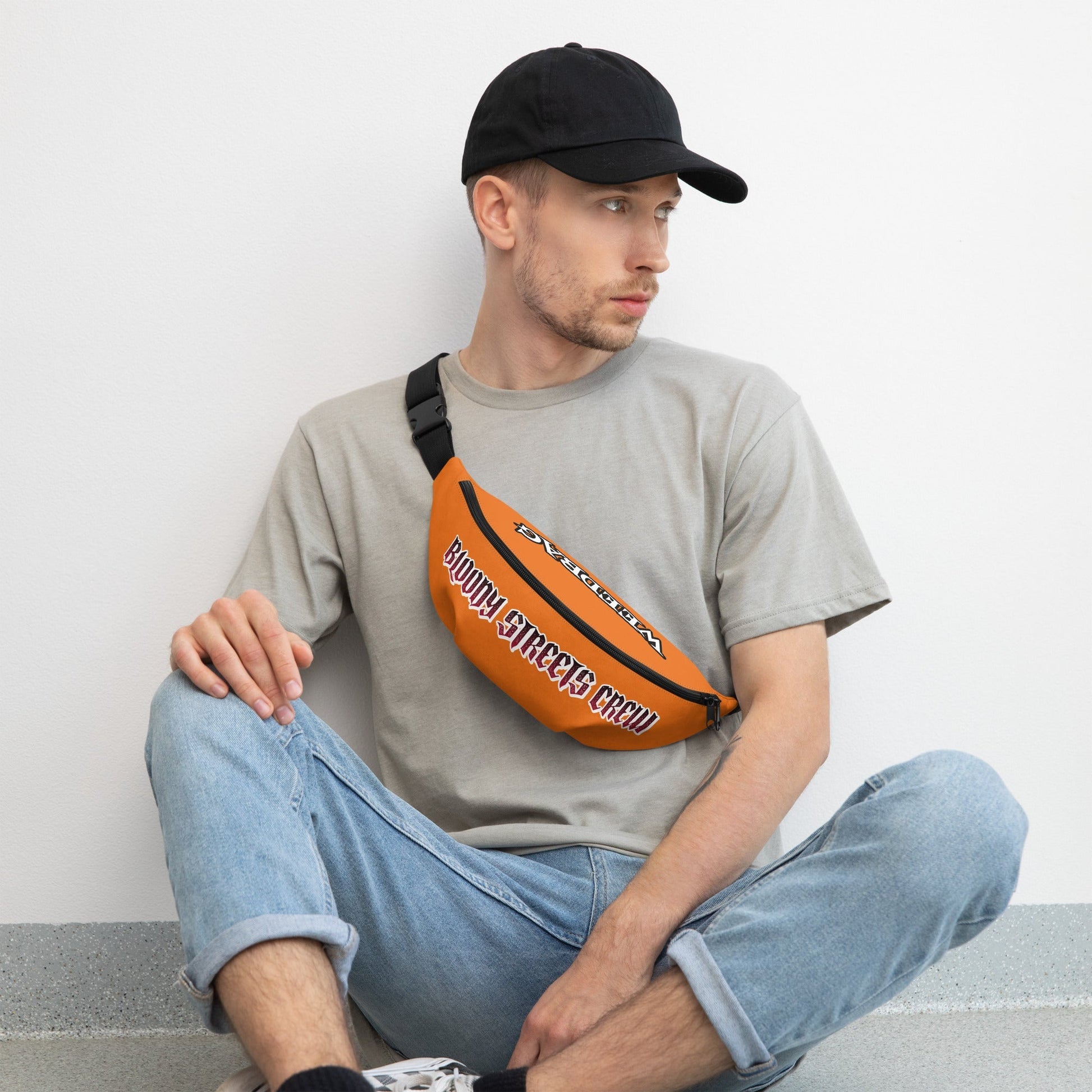 BLOODY STREETS Crew Member Streetwear Gürteltasche Orange - BLOODY-STREETS.DE Streetwear Herren und Damen Hoodies, T-Shirts, Pullis