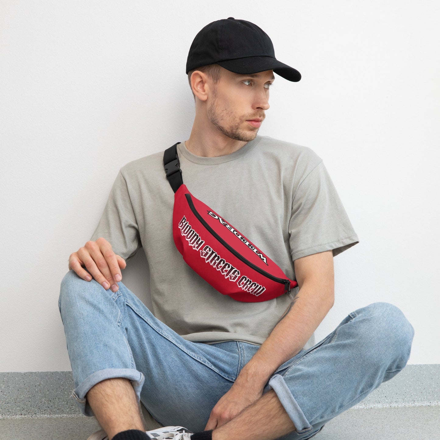 BLOODY STREETS Crew Member Streetwear Gürteltasche Red - BLOODY-STREETS.DE Streetwear Herren und Damen Hoodies, T-Shirts, Pullis