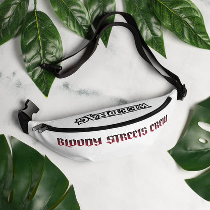 BLOODY STREETS Crew Member Streetwear Gürteltasche White - BLOODY-STREETS.DE Streetwear Herren und Damen Hoodies, T-Shirts, Pullis