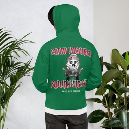 BLOODY STREETS Crew Member Streetwear Hoodie Green - BLOODY-STREETS.DE Streetwear Herren und Damen Hoodies, T-Shirts, Pullis