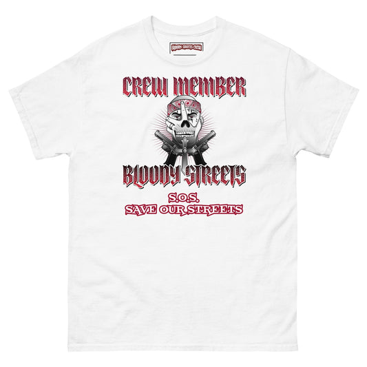 Bloody Streets Crew Member Streetwear T-Shirt - BLOODY-STREETS.DE Streetwear Herren und Damen Hoodies, T-Shirts, Pullis