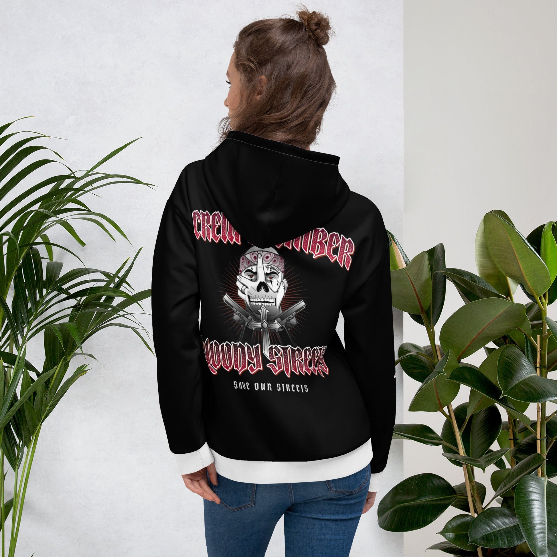 BLOODY STREETS Crew Streetwear Hoodie Black - BLOODY-STREETS.DE Streetwear Herren und Damen Hoodies, T-Shirts, Pullis