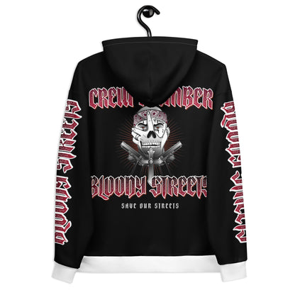 BLOODY STREETS Crew Streetwear Hoodie Black - BLOODY-STREETS.DE Streetwear Herren und Damen Hoodies, T-Shirts, Pullis