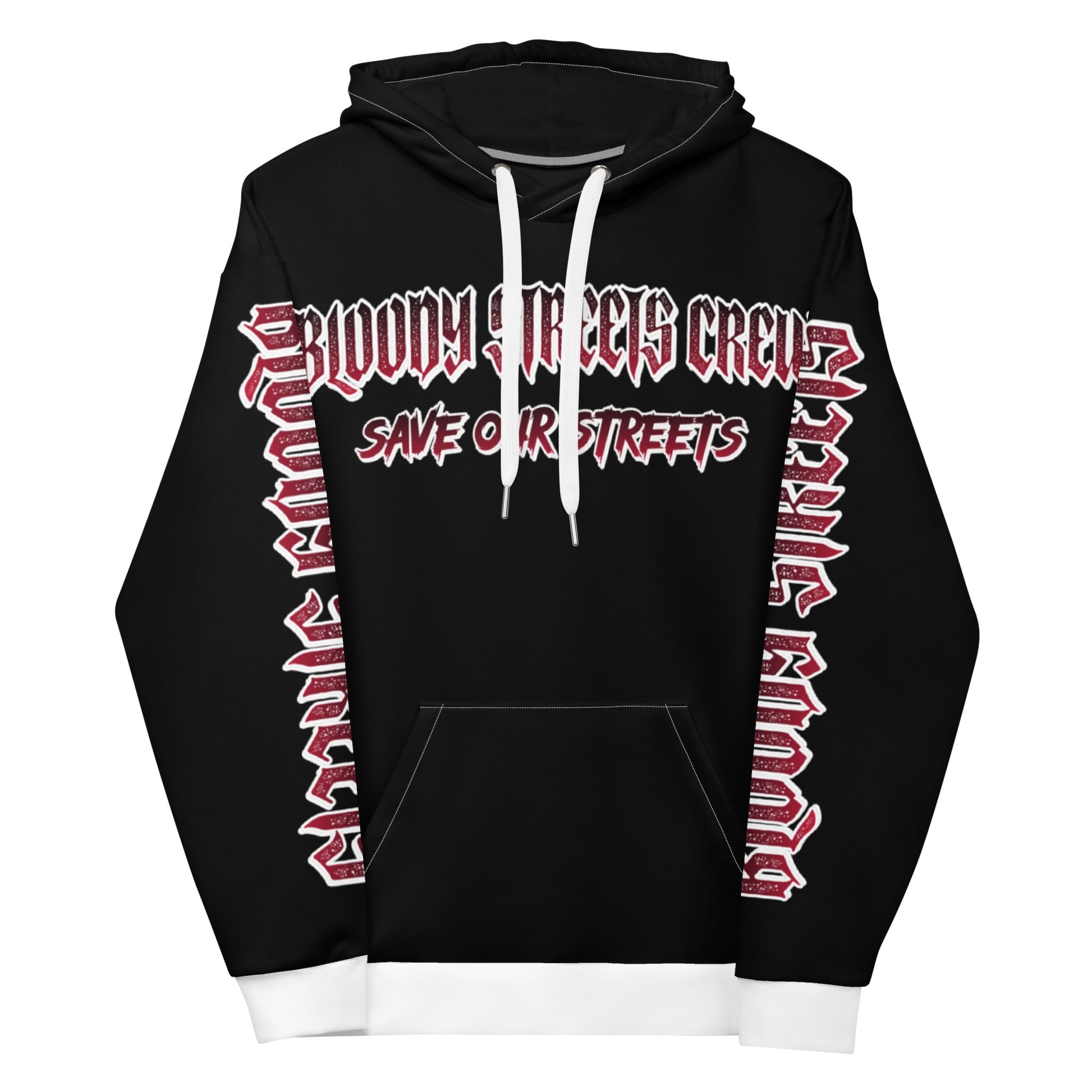 BLOODY STREETS Crew Streetwear Hoodie Black - BLOODY-STREETS.DE Streetwear Herren und Damen Hoodies, T-Shirts, Pullis