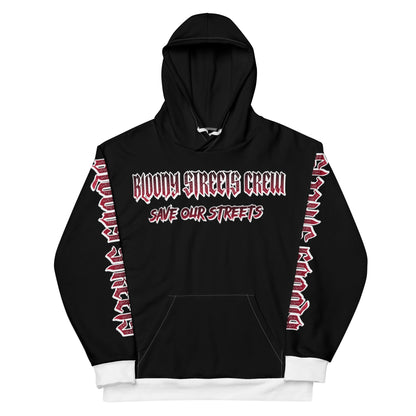 BLOODY STREETS Crew Streetwear Hoodie Black - BLOODY-STREETS.DE Streetwear Herren und Damen Hoodies, T-Shirts, Pullis