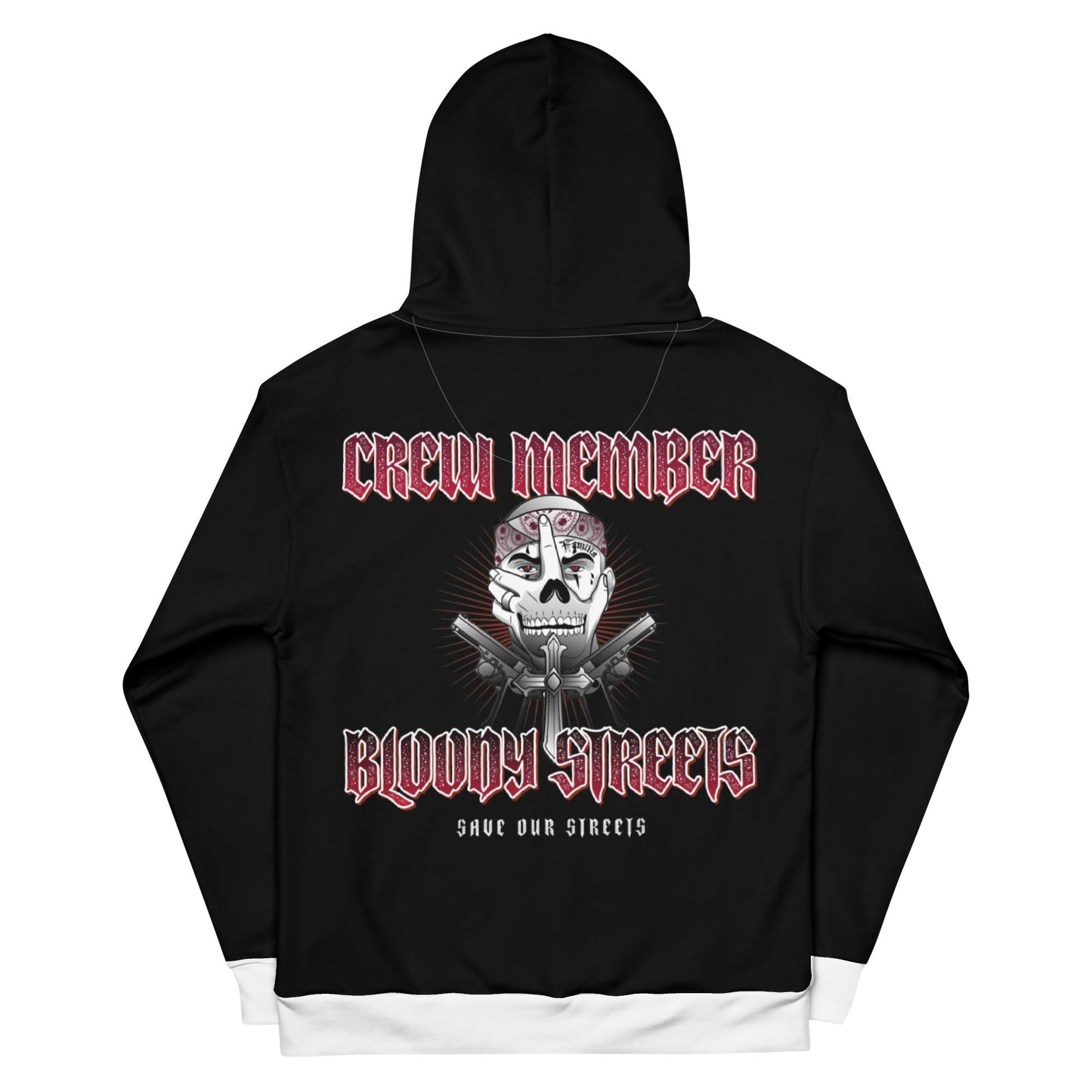 BLOODY STREETS Crew Streetwear Hoodie Black - BLOODY-STREETS.DE Streetwear Herren und Damen Hoodies, T-Shirts, Pullis