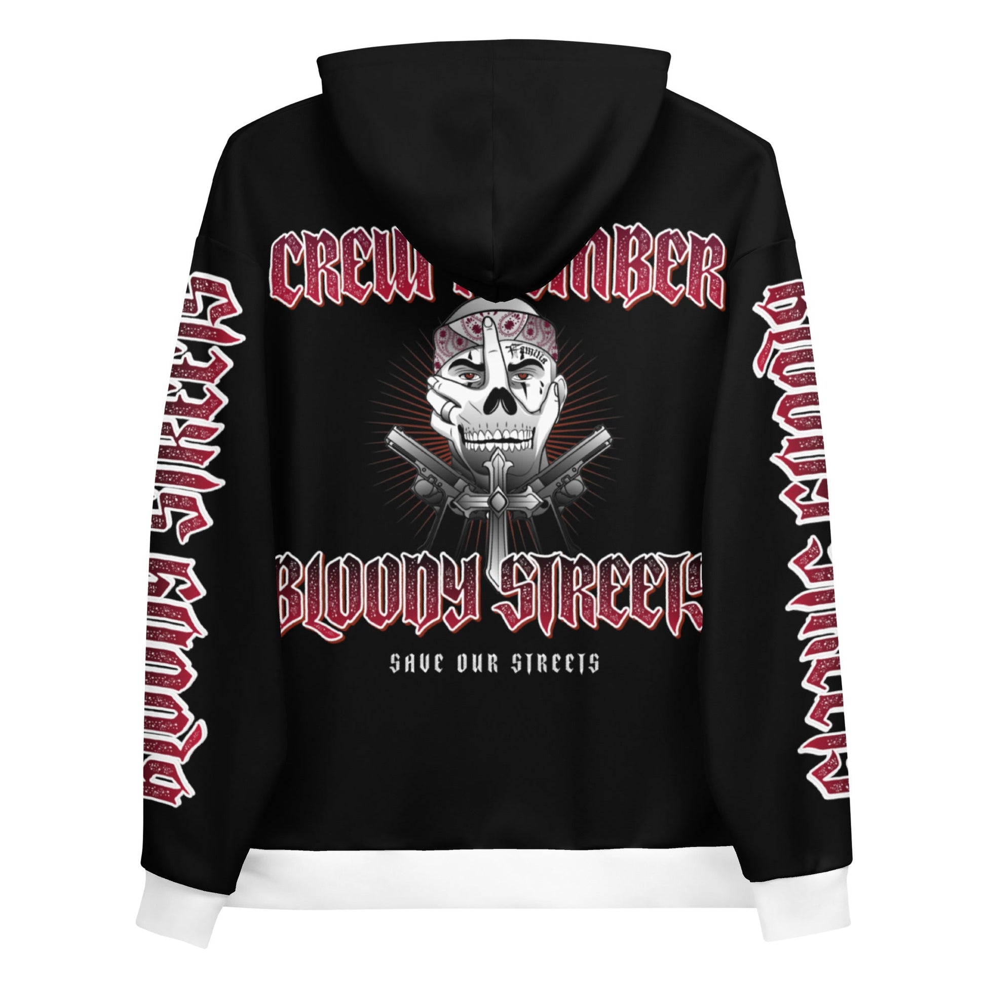 BLOODY STREETS Crew Streetwear Hoodie Black - BLOODY-STREETS.DE Streetwear Herren und Damen Hoodies, T-Shirts, Pullis