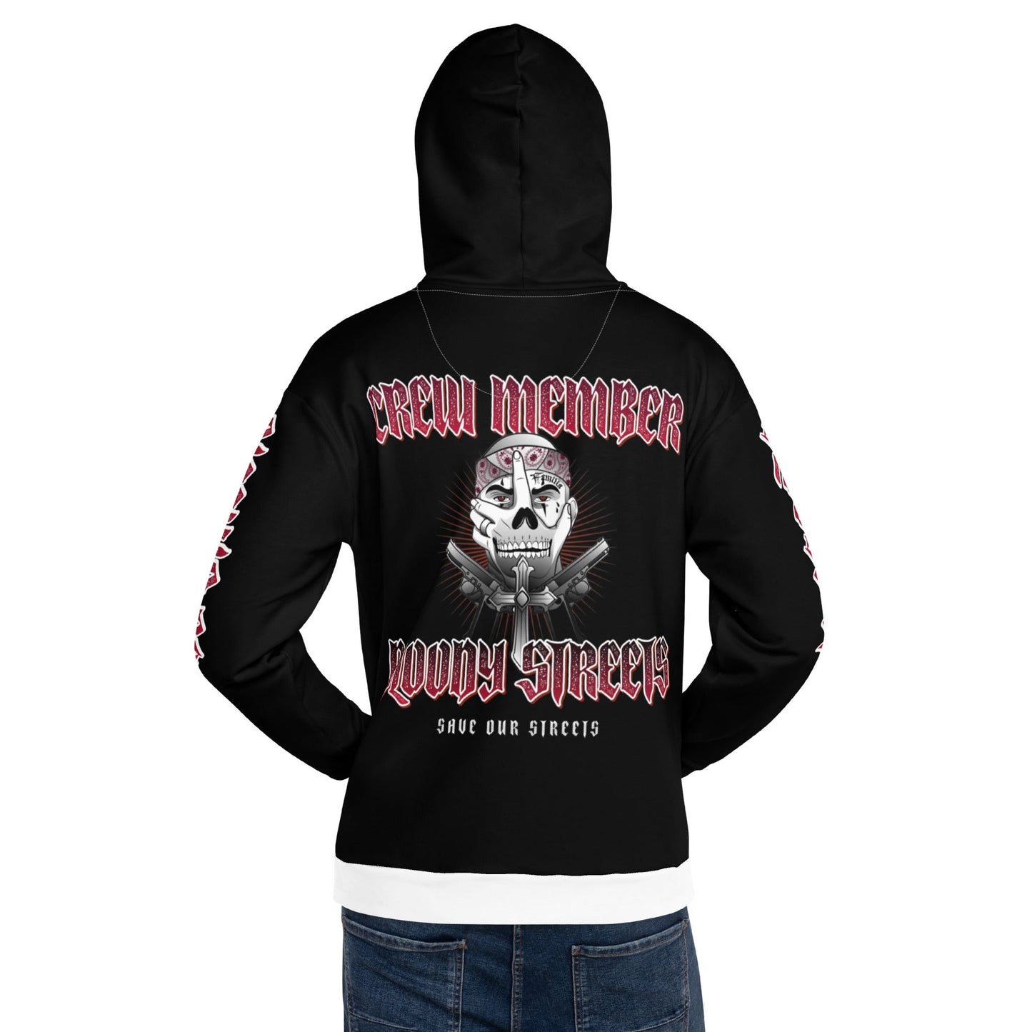 BLOODY STREETS Crew Streetwear Hoodie Black - BLOODY-STREETS.DE Streetwear Herren und Damen Hoodies, T-Shirts, Pullis