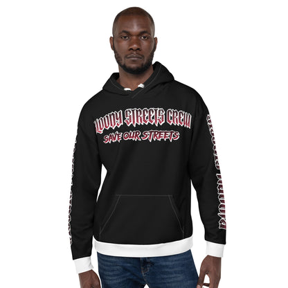 BLOODY STREETS Crew Streetwear Hoodie Black - BLOODY-STREETS.DE Streetwear Herren und Damen Hoodies, T-Shirts, Pullis