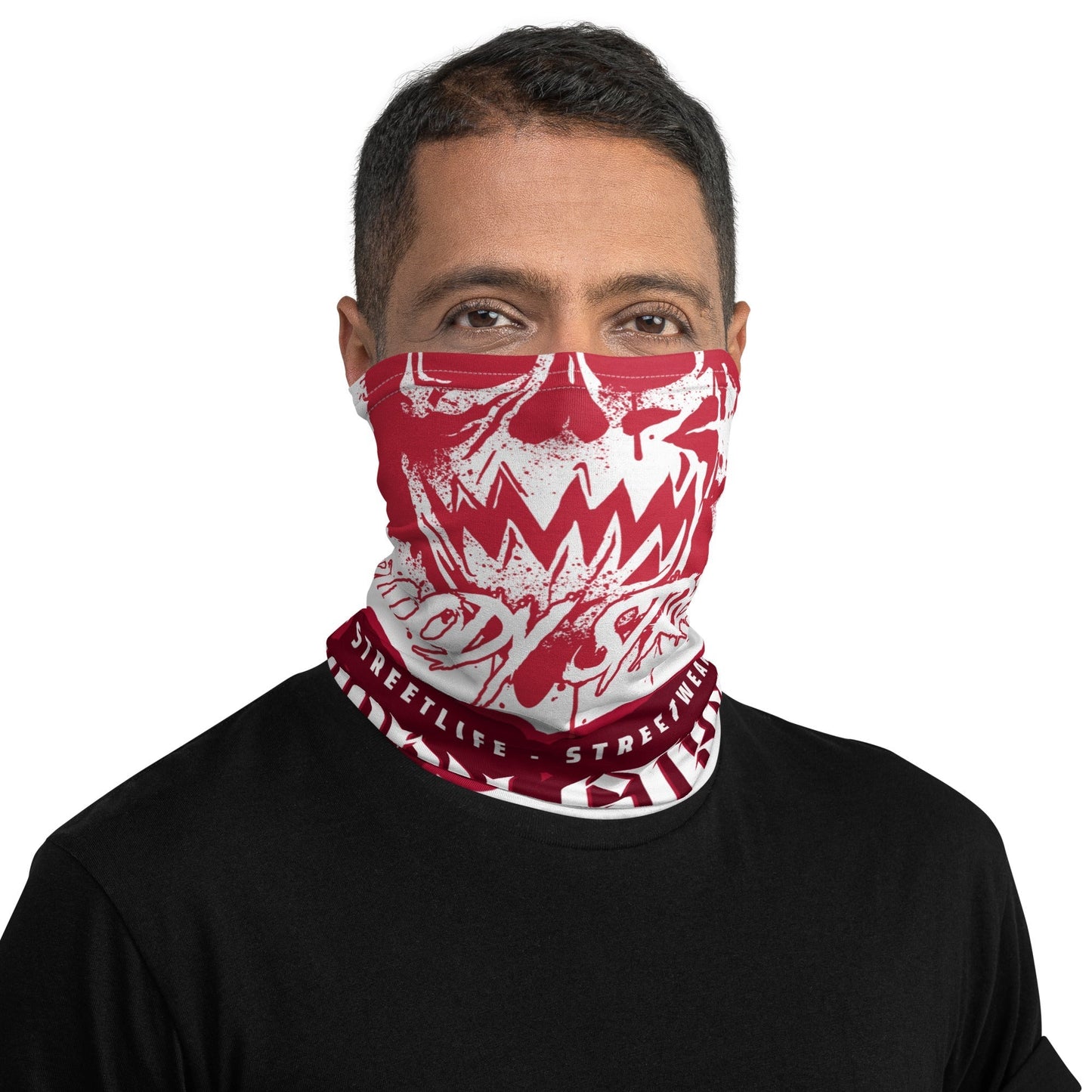 Bloody Streets Death Face Gesichtsmaske White Einheitsgröße - BLOODY-STREETS.DE Streetwear Herren und Damen Hoodies, T-Shirts, Pullis