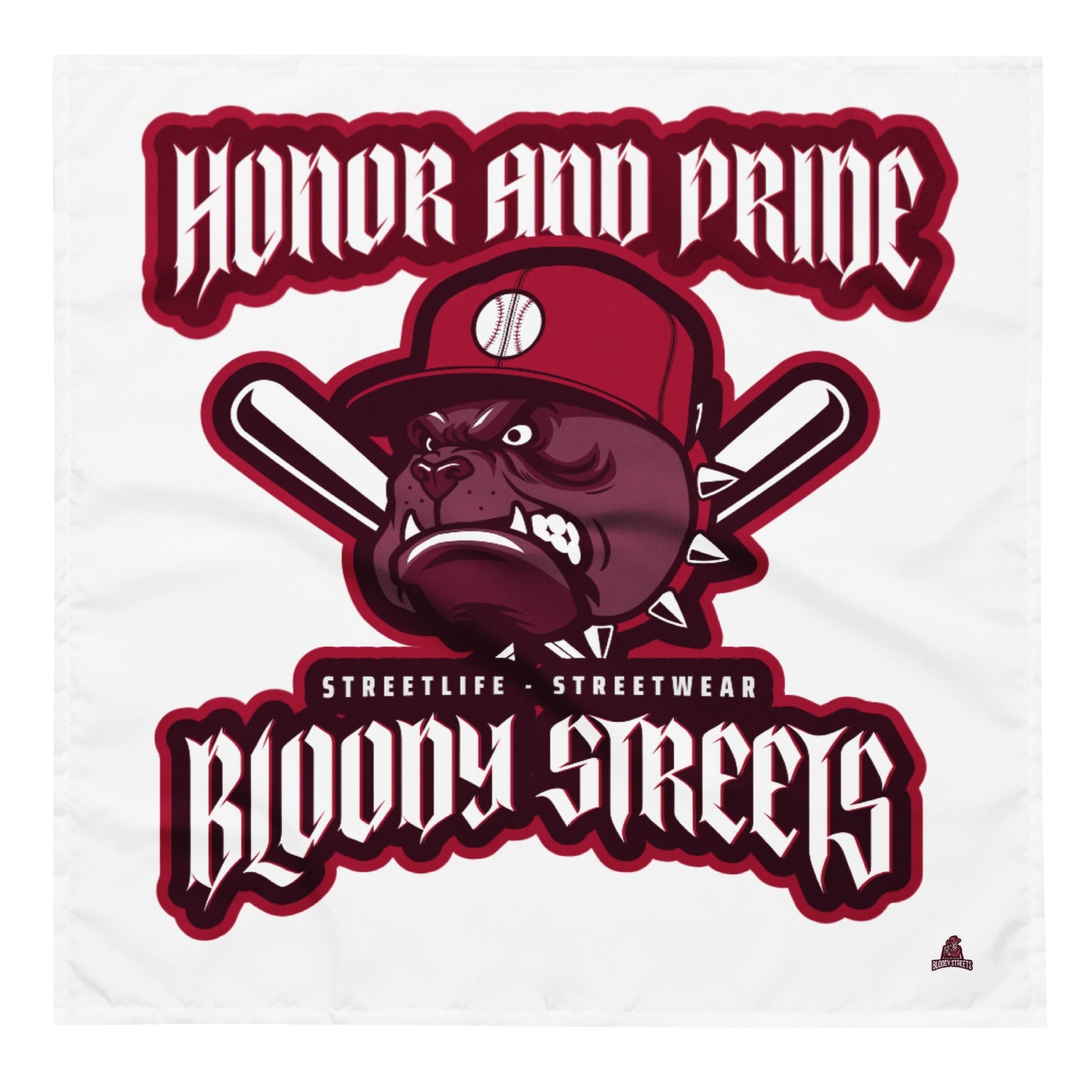 "BLOODY STREETS Honor and Pride" STREETWEAR BANDANA - BLOODY-STREETS.DE Streetwear Herren und Damen Hoodies, T-Shirts, Pullis