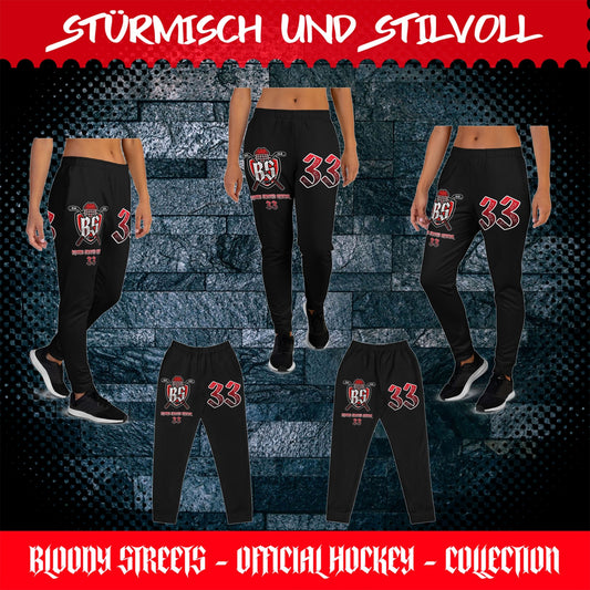 Bloody Streets Hockey Damen Joggers - BLOODY-STREETS.DE Streetwear Herren und Damen Hoodies, T-Shirts, Pullis