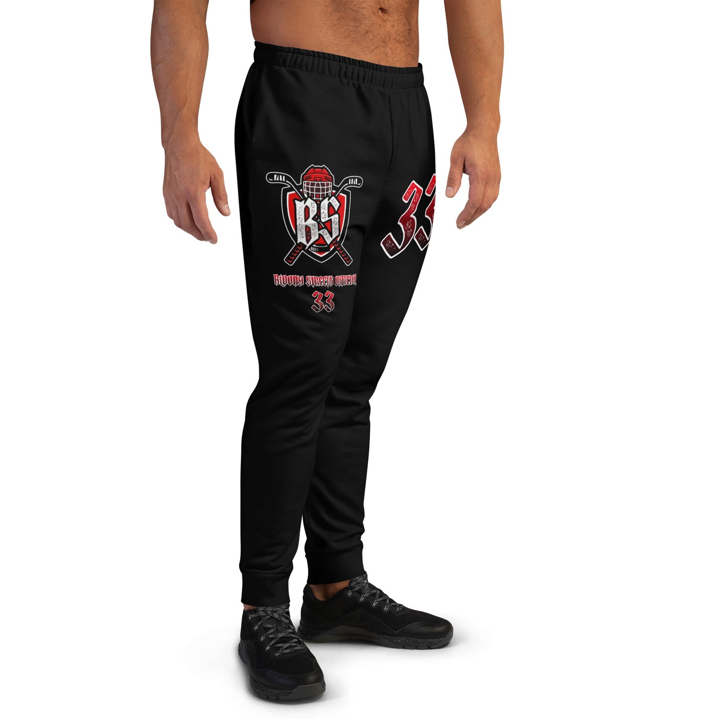 Bloody Streets Hockey Herren Joggers - BLOODY-STREETS.DE Streetwear Herren und Damen Hoodies, T-Shirts, Pullis