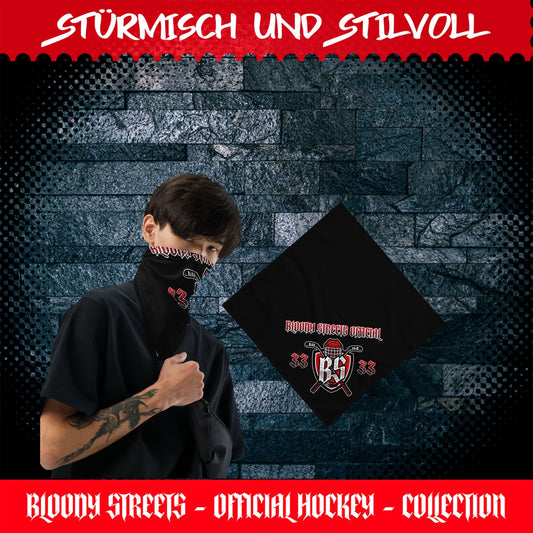 Bloody Streets Hockey Bandana - BLOODY-STREETS.DE Streetwear Herren und Damen Hoodies, T-Shirts, Pullis