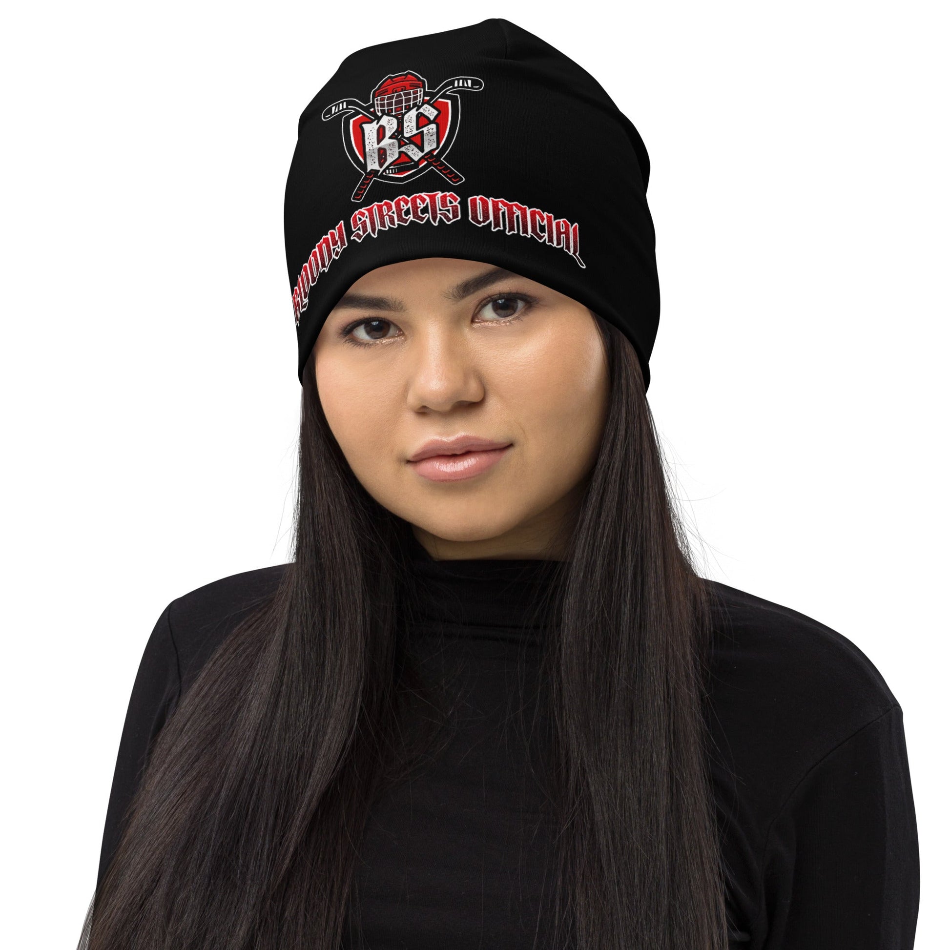 Bloody Streets Hockey Beanie - BLOODY-STREETS.DE Streetwear Herren und Damen Hoodies, T-Shirts, Pullis