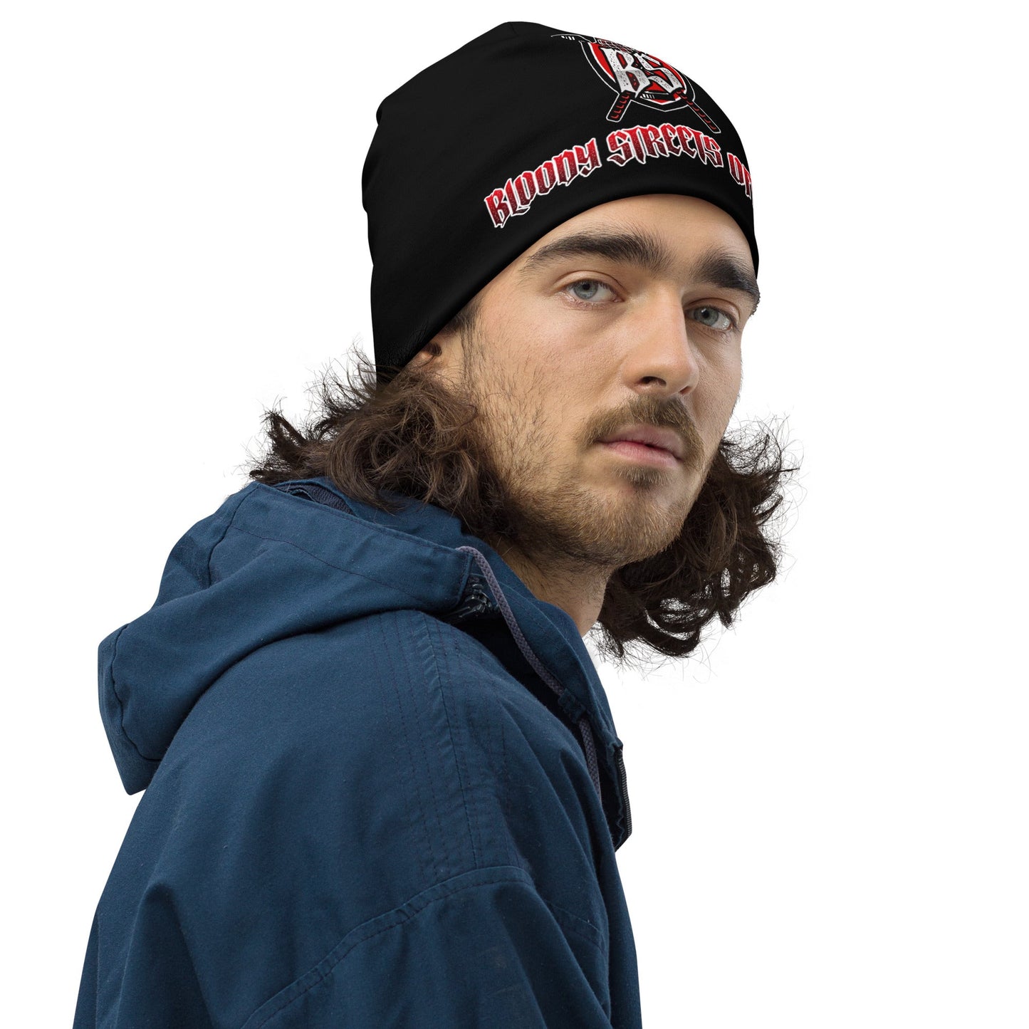 Bloody Streets Hockey Beanie - BLOODY-STREETS.DE Streetwear Herren und Damen Hoodies, T-Shirts, Pullis