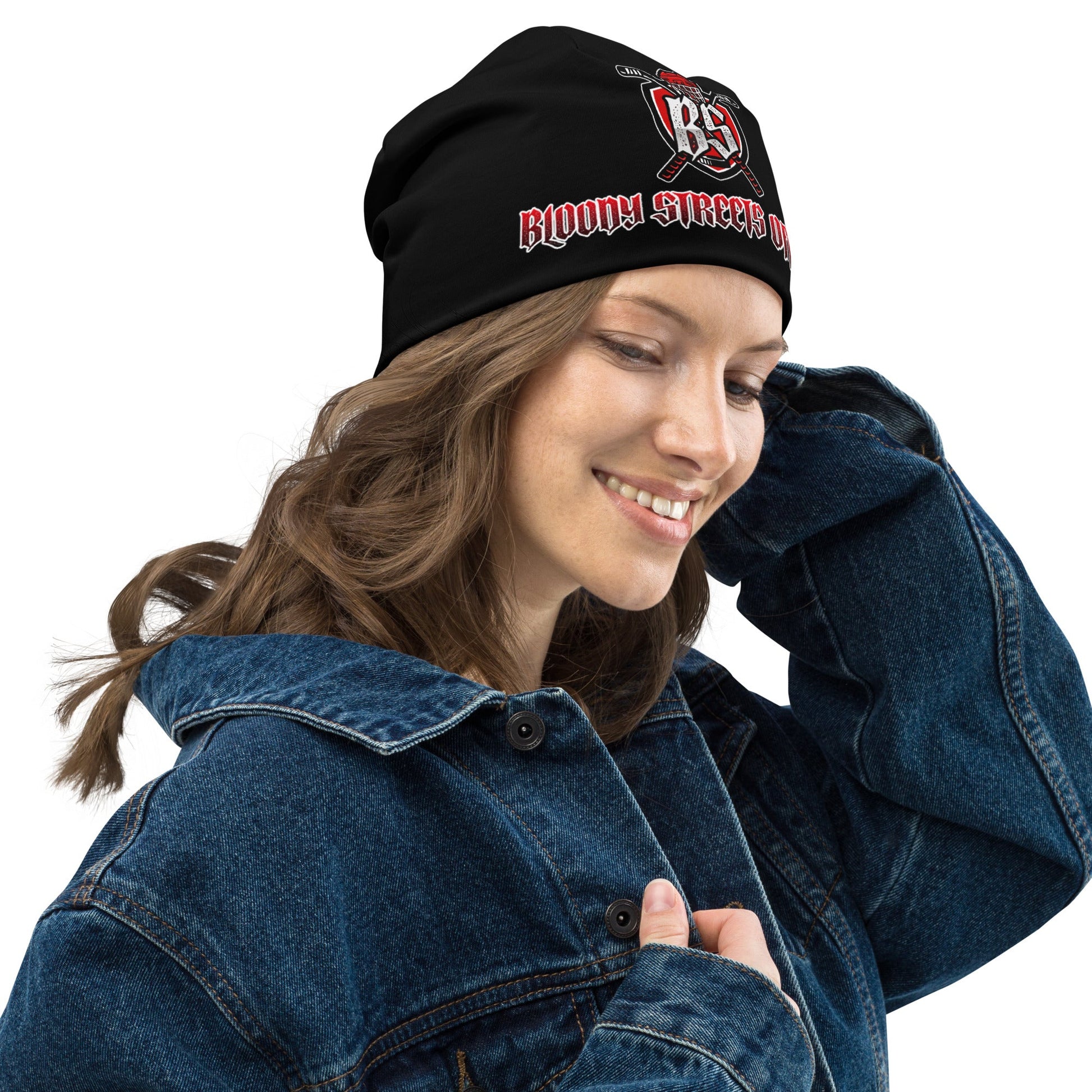 Bloody Streets Hockey Beanie - BLOODY-STREETS.DE Streetwear Herren und Damen Hoodies, T-Shirts, Pullis