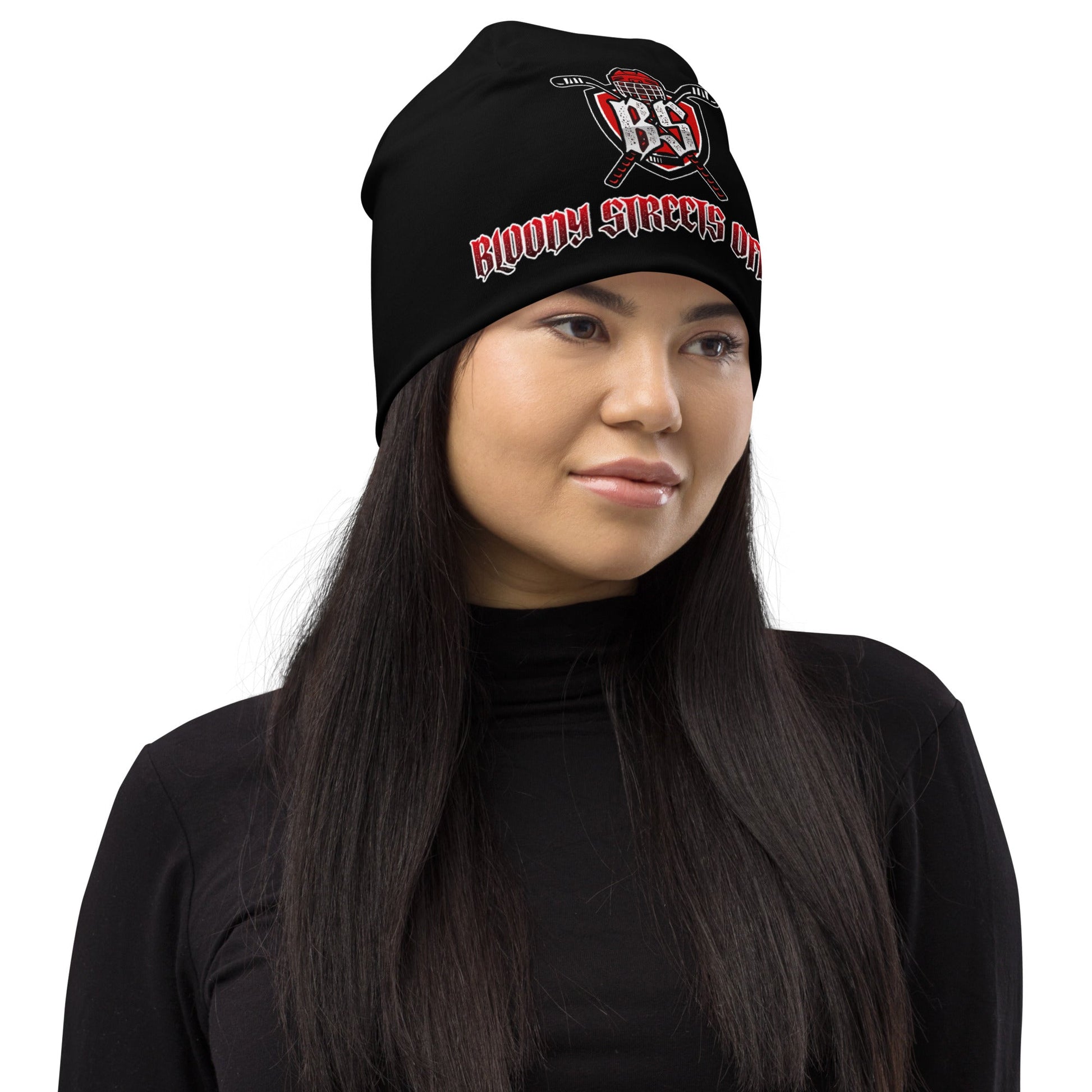 Bloody Streets Hockey Beanie - BLOODY-STREETS.DE Streetwear Herren und Damen Hoodies, T-Shirts, Pullis