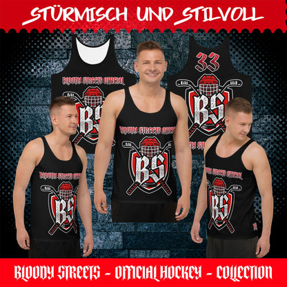 Bloody Streets Hockey Unisex Tank Top - BLOODY-STREETS.DE Streetwear Herren und Damen Hoodies, T-Shirts, Pullis
