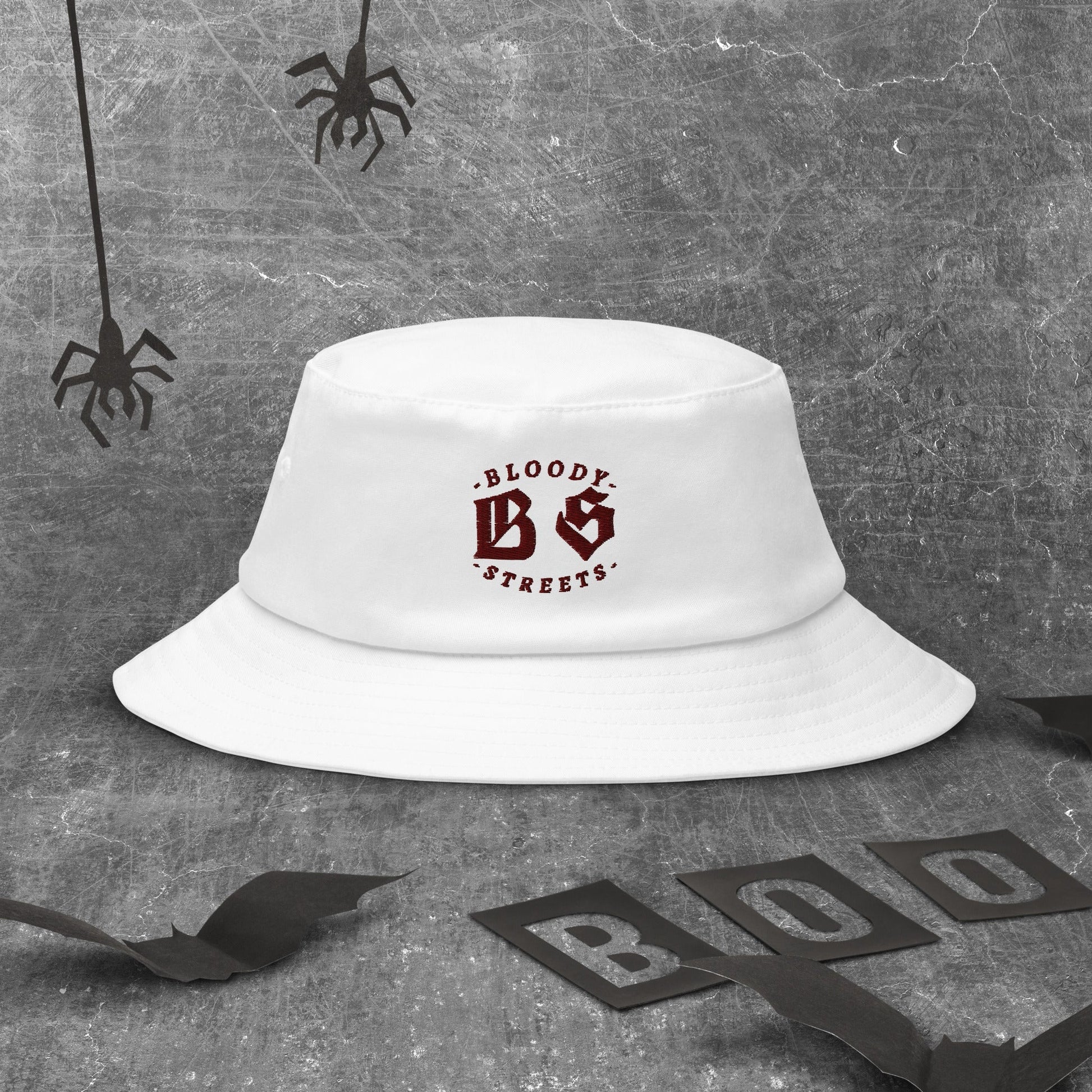 BLOODY STREETS Old School Bucket Hat - BLOODY-STREETS.DE Streetwear Herren und Damen Hoodies, T-Shirts, Pullis