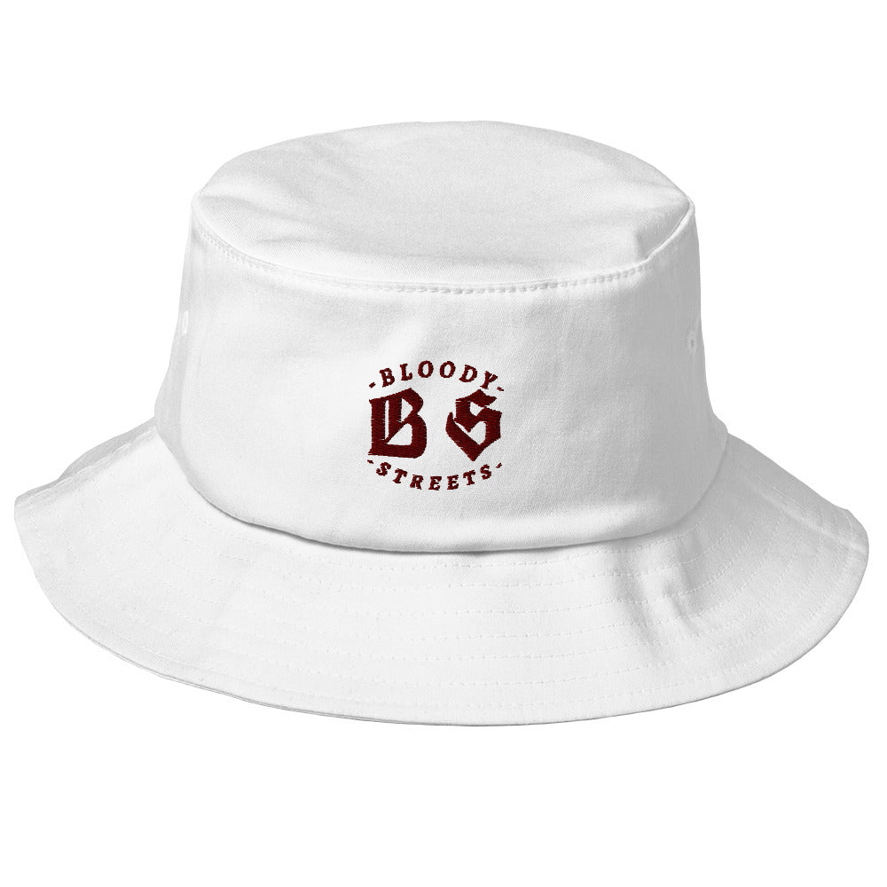 BLOODY STREETS Old School Bucket Hat - BLOODY-STREETS.DE Streetwear Herren und Damen Hoodies, T-Shirts, Pullis