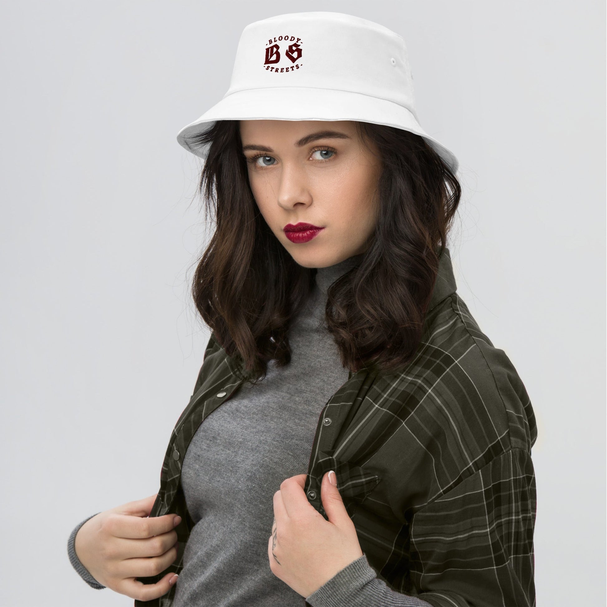 BLOODY STREETS Old School Bucket Hat - BLOODY-STREETS.DE Streetwear Herren und Damen Hoodies, T-Shirts, Pullis