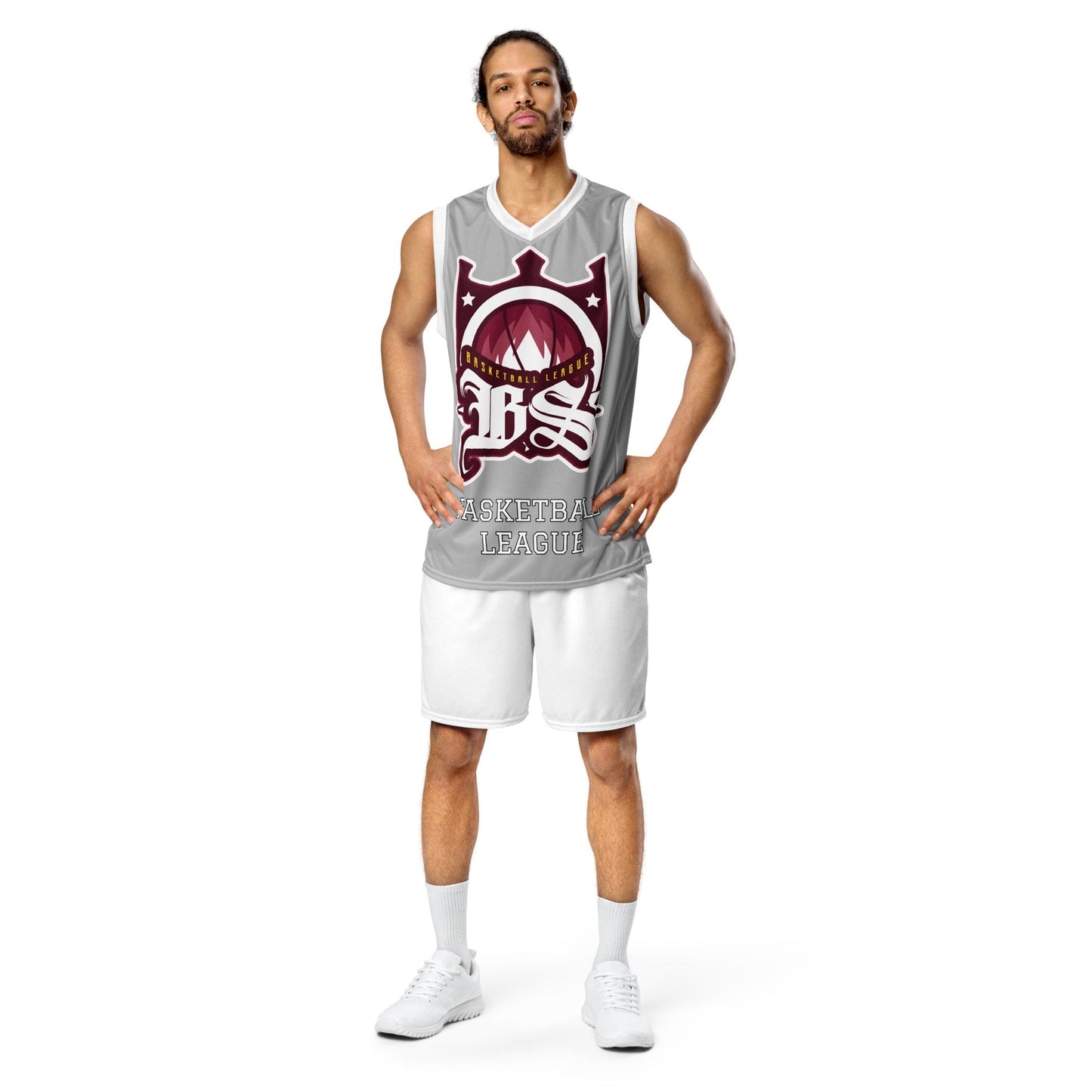 BLOODY STREETS - Recyceltes Streetwear-Basketballtrikot Gray - BLOODY-STREETS.DE Streetwear Herren und Damen Hoodies, T-Shirts, Pullis