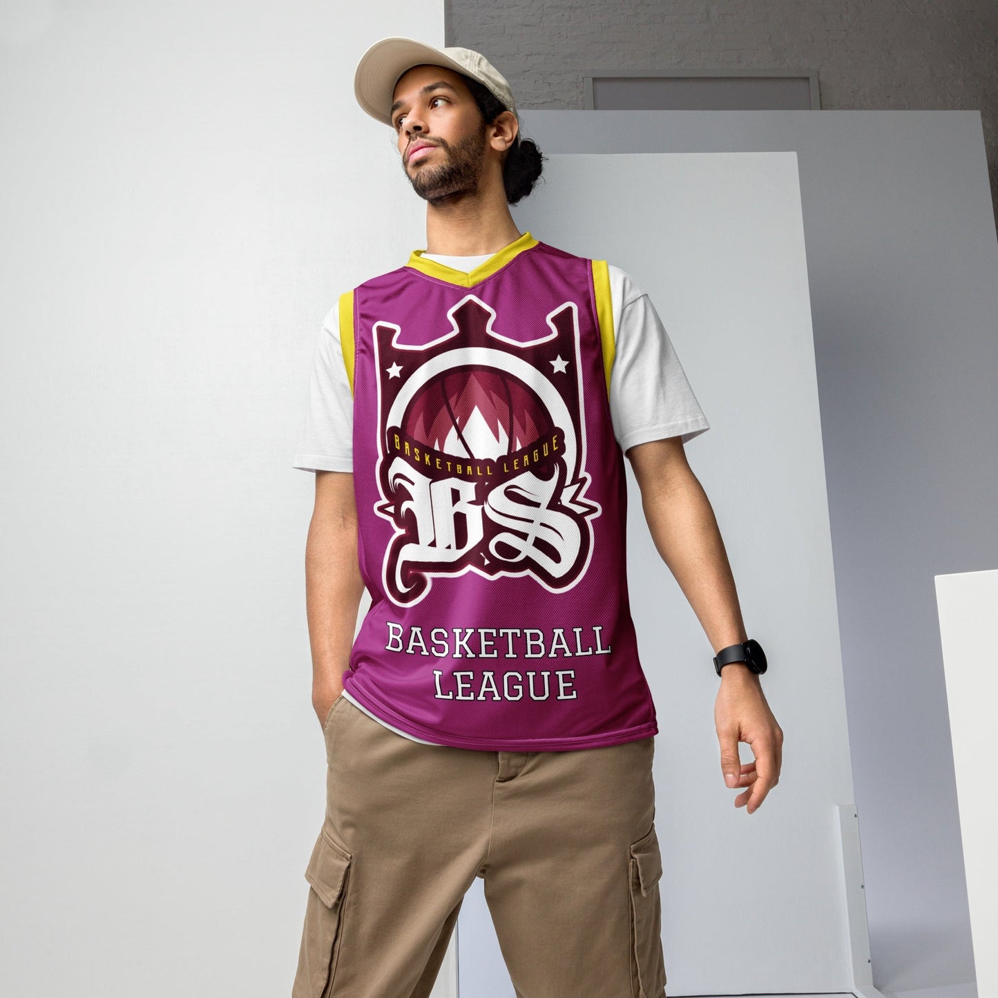 BLOODY STREETS - Recyceltes Streetwear-Basketballtrikot PURPLE - BLOODY-STREETS.DE Streetwear Herren und Damen Hoodies, T-Shirts, Pullis