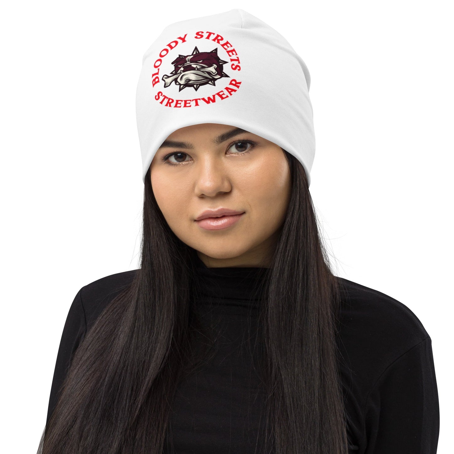 Bloody Streets - Streetwear Dog Streetwear Beanie/Mütze für Damen und Herren - BLOODY-STREETS.DE Streetwear Herren und Damen Hoodies, T-Shirts, Pullis