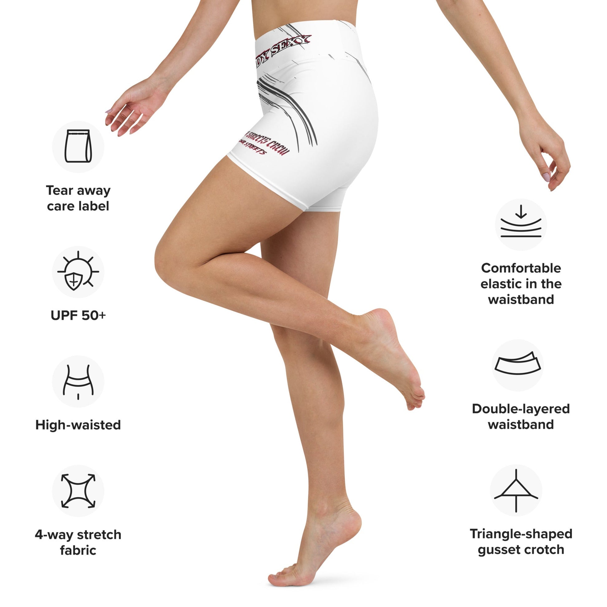 BLOODY WHITE STORM - YOGA Shorts - BLOODY-STREETS.DE Streetwear Herren und Damen Hoodies, T-Shirts, Pullis