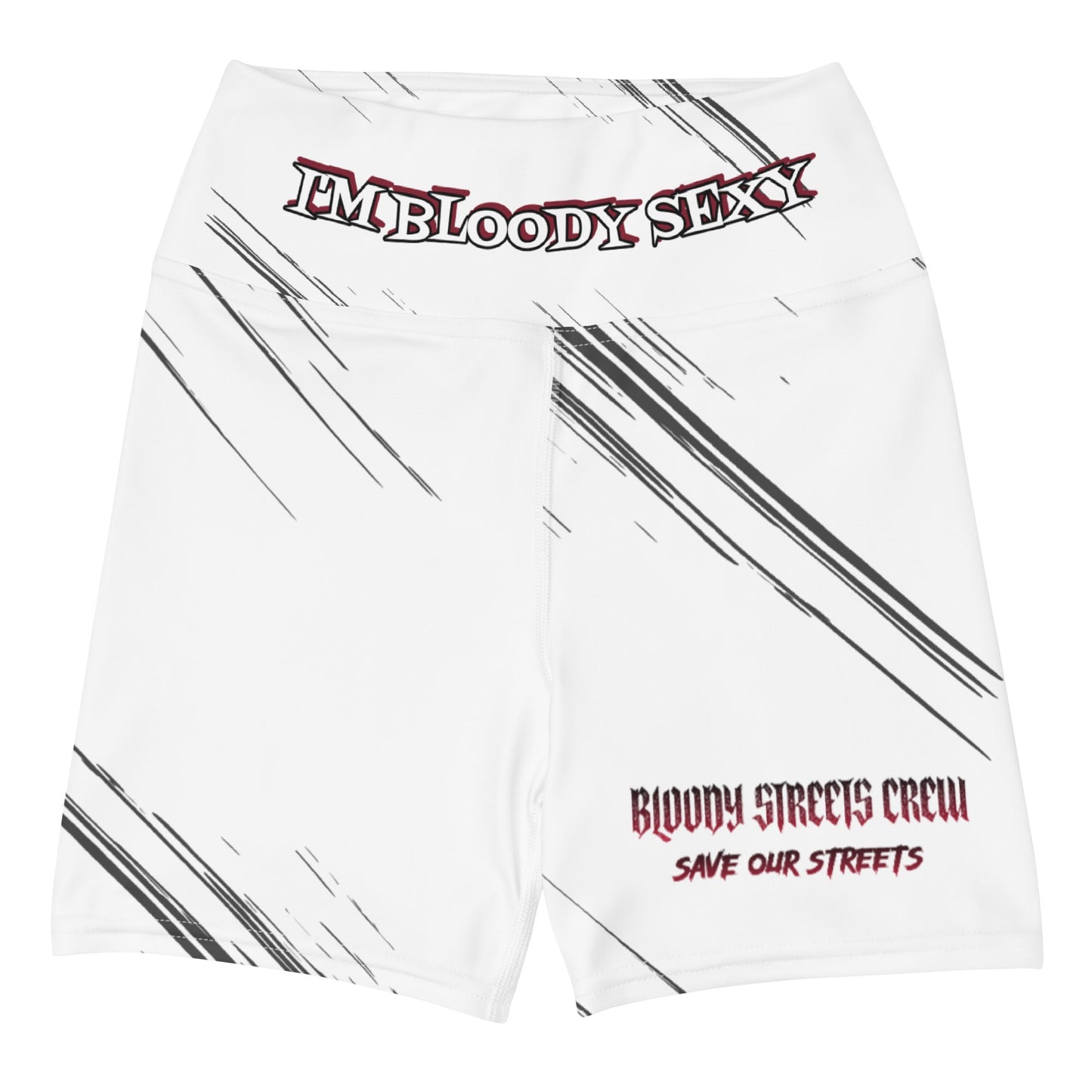 BLOODY WHITE STORM - YOGA Shorts - BLOODY-STREETS.DE Streetwear Herren und Damen Hoodies, T-Shirts, Pullis