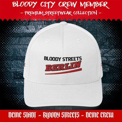 BS CITY Berlin Crew Member Premium Red DAD CAP - BLOODY-STREETS.DE Streetwear Herren und Damen Hoodies, T-Shirts, Pullis