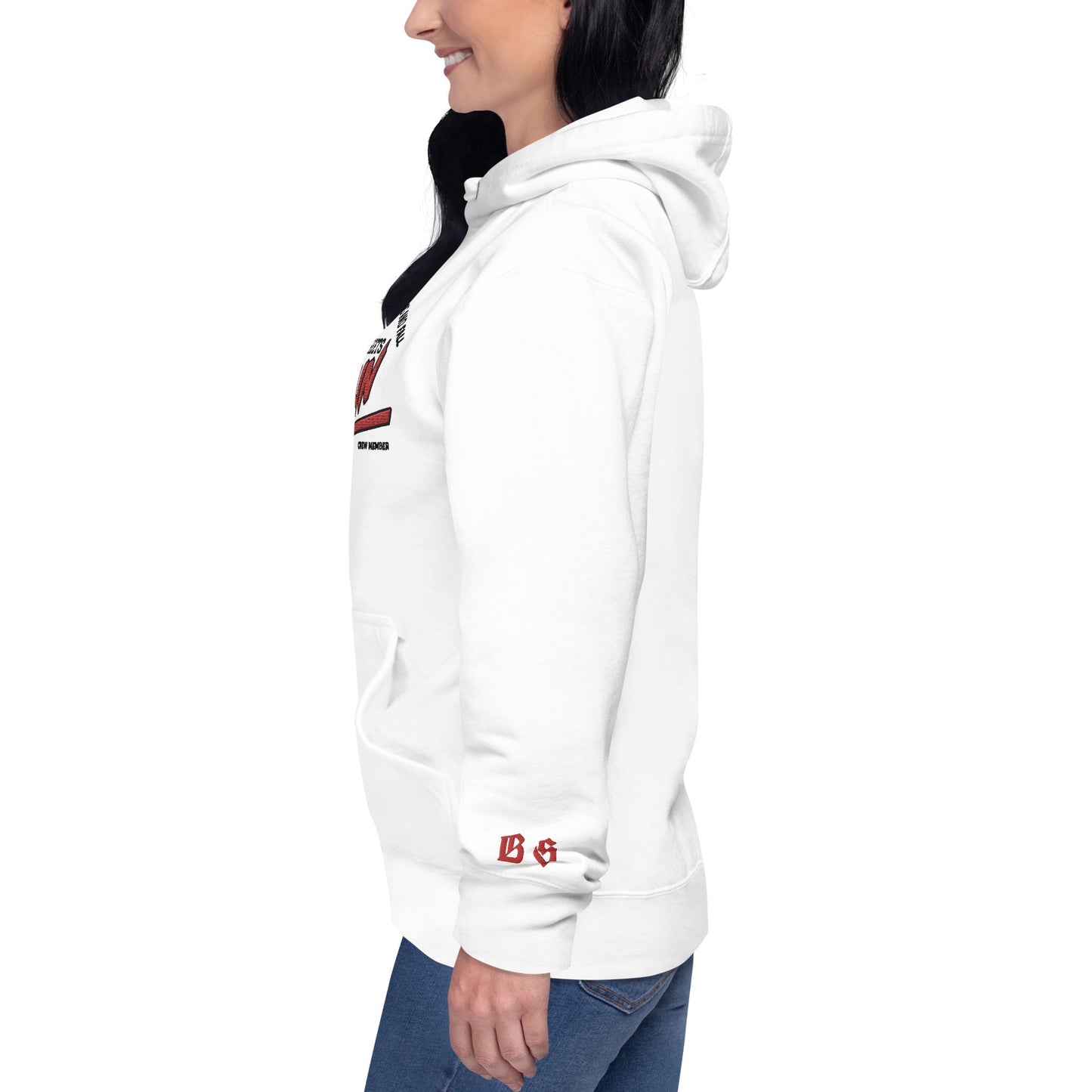 BS CITY Berlin Crew Member Premium Red Lady Hoodie - BLOODY-STREETS.DE Streetwear Herren und Damen Hoodies, T-Shirts, Pullis