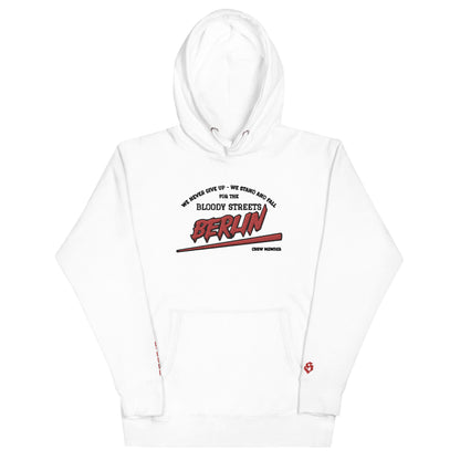 BS CITY Berlin Crew Member Premium Red Lady Hoodie - BLOODY-STREETS.DE Streetwear Herren und Damen Hoodies, T-Shirts, Pullis