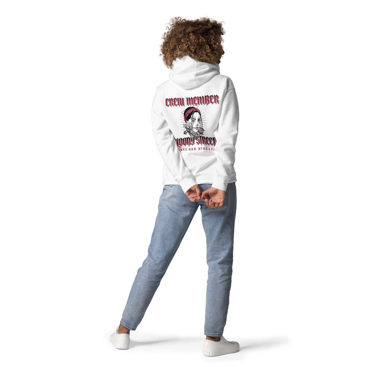 BS CITY Berlin Crew Member Premium Red Lady Hoodie - BLOODY-STREETS.DE Streetwear Herren und Damen Hoodies, T-Shirts, Pullis