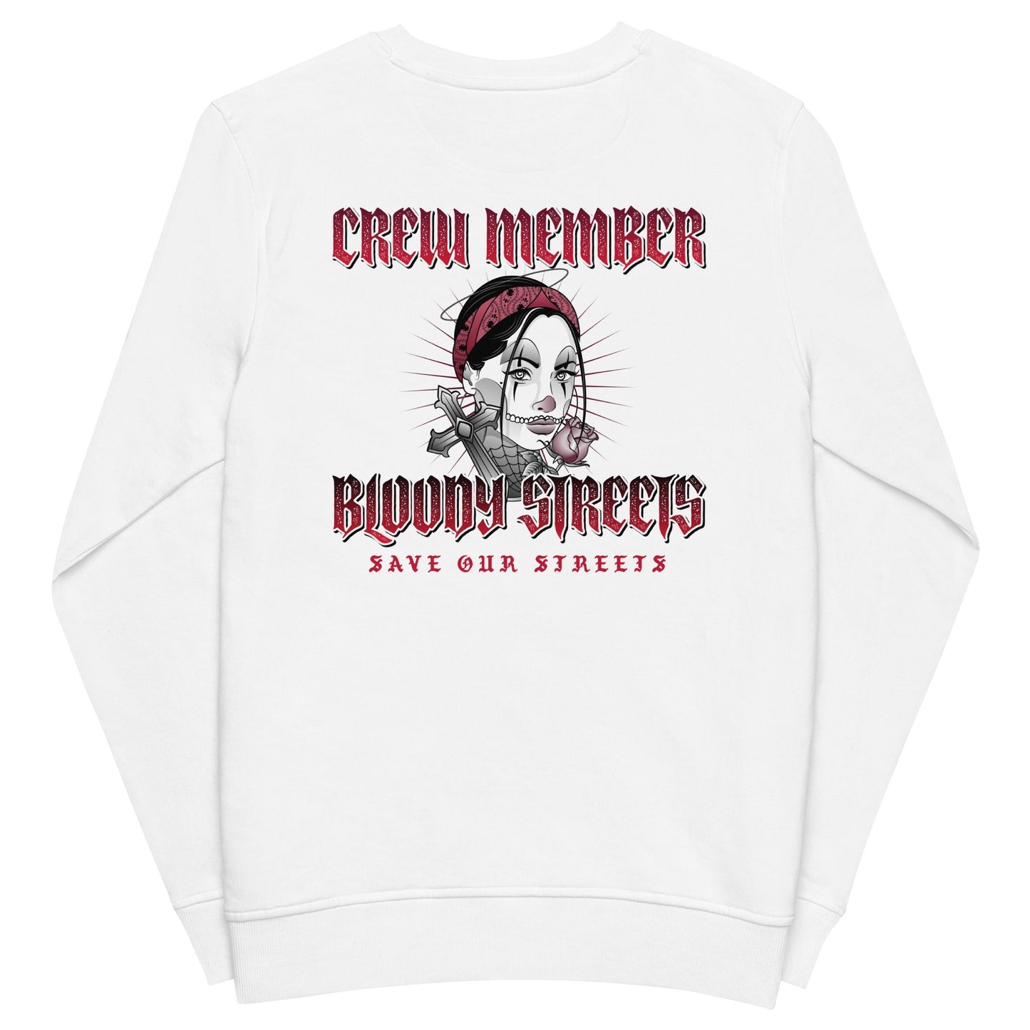 BS CITY Berlin Crew Member Premium Red "Lady" Pullover - BLOODY-STREETS.DE Streetwear Herren und Damen Hoodies, T-Shirts, Pullis