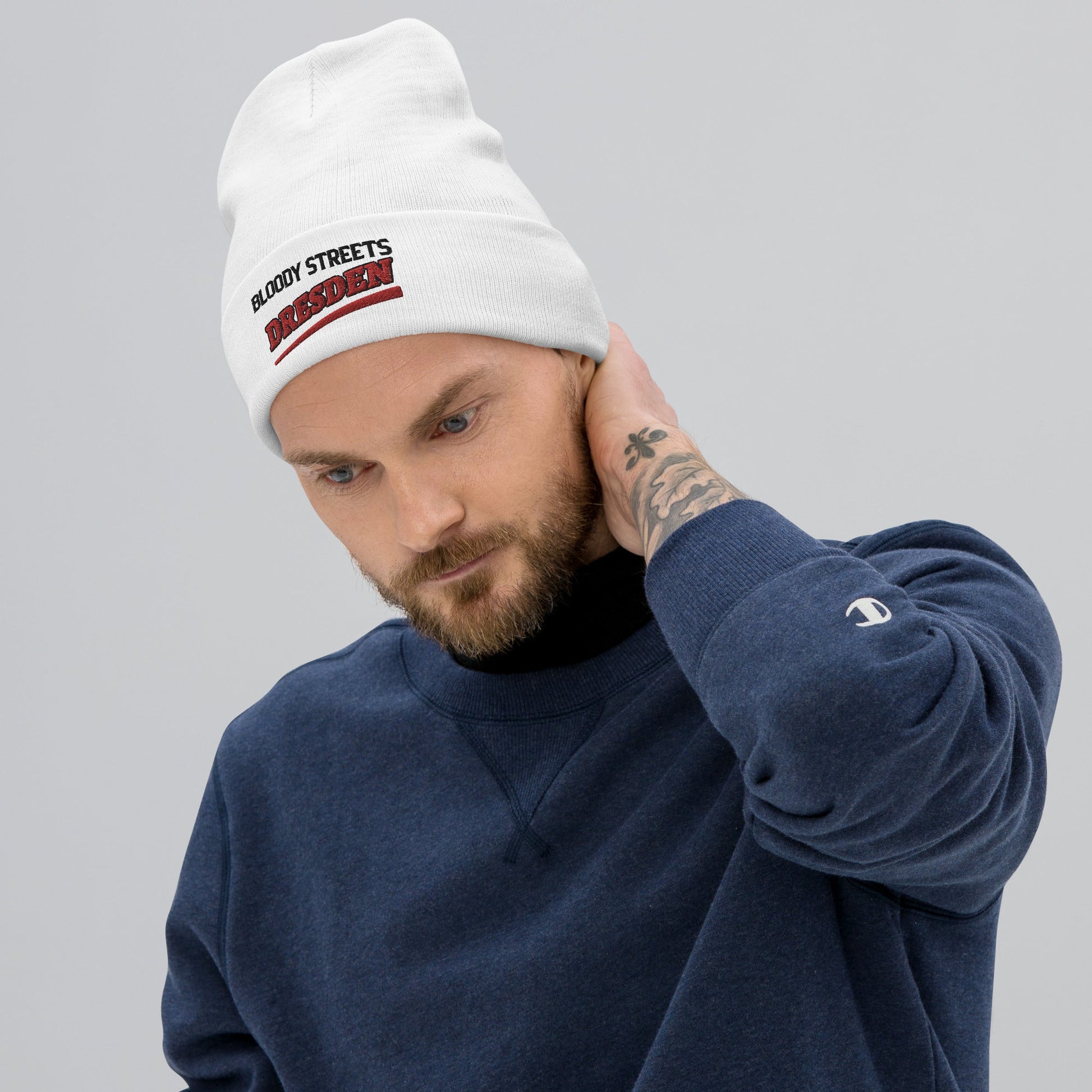 BS CITY Dresden Crew Member Premium Beanie - BLOODY-STREETS.DE Streetwear Herren und Damen Hoodies, T-Shirts, Pullis