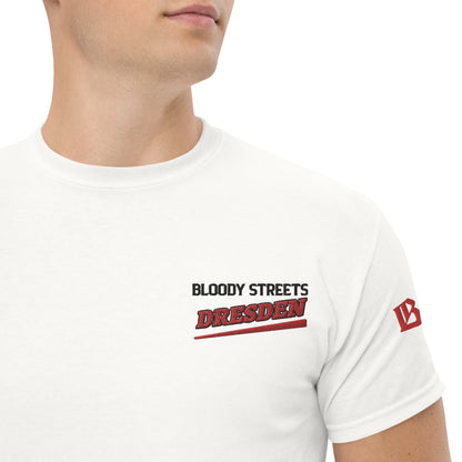 BS CITY Dresden Crew Member Premium Red "G" T-Shirt - BLOODY-STREETS.DE Streetwear Herren und Damen Hoodies, T-Shirts, Pullis