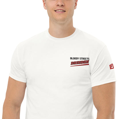 BS CITY Dresden Crew Member Premium Red "G" T-Shirt - BLOODY-STREETS.DE Streetwear Herren und Damen Hoodies, T-Shirts, Pullis