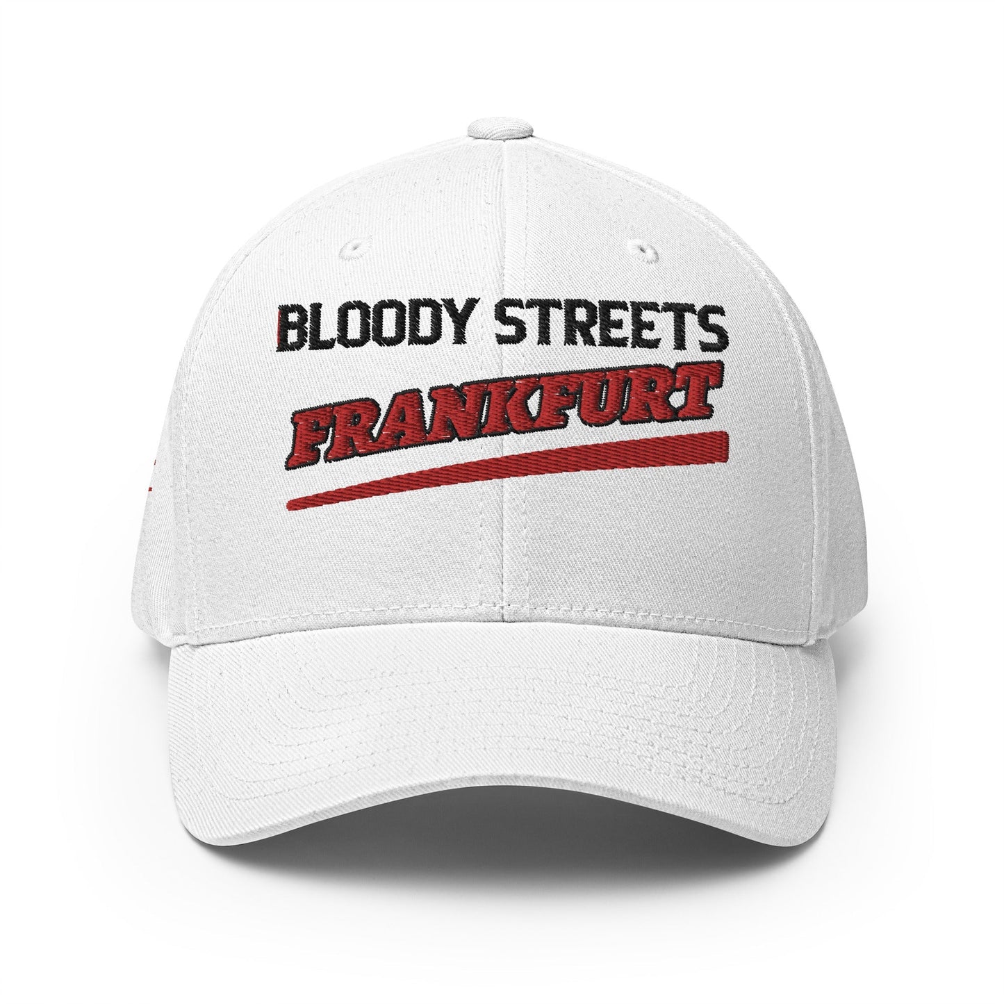 BS CITY Frankfurt Crew Member Premium Red DAD CAP - BLOODY-STREETS.DE Streetwear Herren und Damen Hoodies, T-Shirts, Pullis