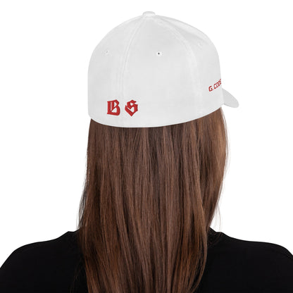 BS CITY Frankfurt Crew Member Premium Red DAD CAP - BLOODY-STREETS.DE Streetwear Herren und Damen Hoodies, T-Shirts, Pullis