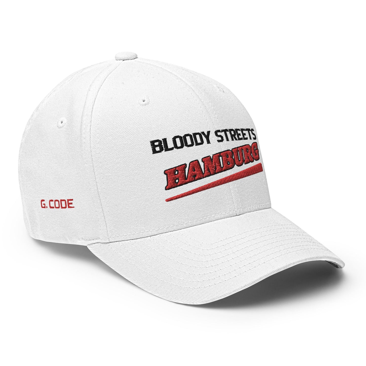 BS CITY Hamburg Crew Member Premium Red DAD CAP - BLOODY-STREETS.DE Streetwear Herren und Damen Hoodies, T-Shirts, Pullis