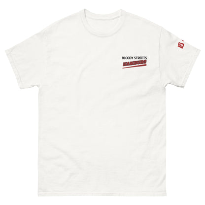 BS CITY Hamburg Crew Member Premium Red "G" T-Shirt - BLOODY-STREETS.DE Streetwear Herren und Damen Hoodies, T-Shirts, Pullis