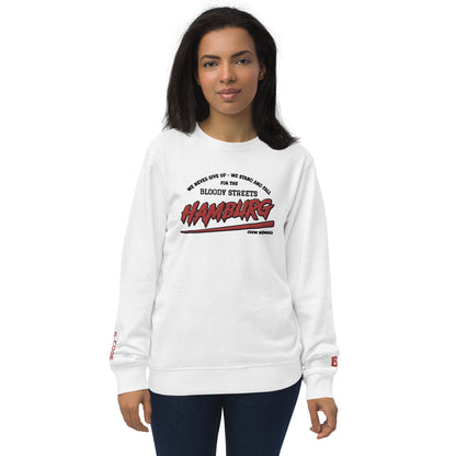 BS CITY Hamburg Crew Member Premium Red "Lady" Pullover - BLOODY-STREETS.DE Streetwear Herren und Damen Hoodies, T-Shirts, Pullis