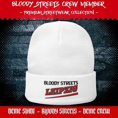 BS CITY Leipzig Crew Member Premium Beanie - BLOODY-STREETS.DE Streetwear Herren und Damen Hoodies, T-Shirts, Pullis